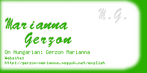 marianna gerzon business card